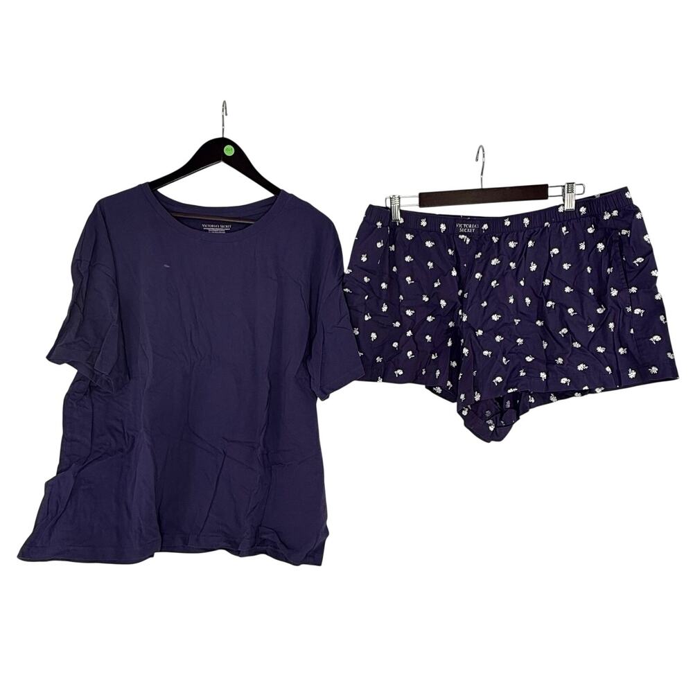 Victoria’s Secret Purple Floral Pajama Set XXL